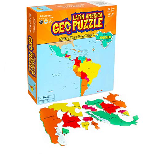 ジグソーパズル 海外製 アメリカ GeoToys ? GeoPuzzle Latin America ? Educational Kid Toys for