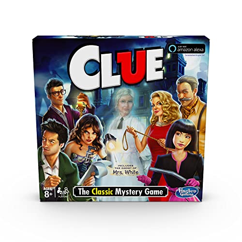 ボードゲーム 英語 アメリカ Hasbro Gaming Clue Game Ghost of Mrs. White, Mystery Board Game, Compat