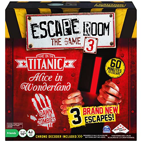 ボードゲーム 英語 アメリカ Spin Master Escape Room Version 3 Board Game, for Adults and Kids Ages