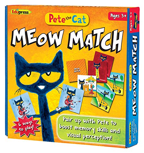 ボードゲーム 英語 アメリカ Edupress Pete the Cat Meow Match Game - 62075