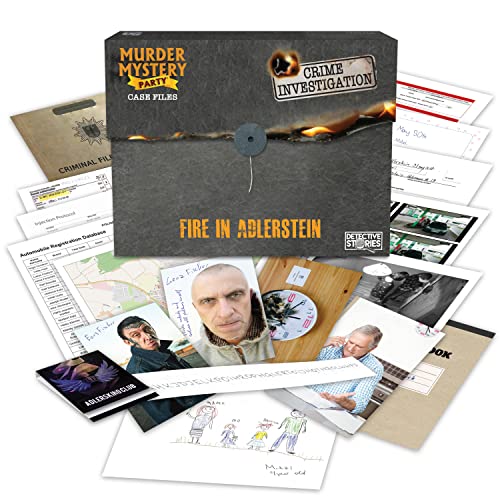 ボードゲーム 英語 アメリカ Murder Mystery Party Case Files: Fire in Adlerstein for 1 or More Playe