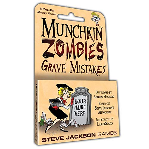ボードゲーム 英語 アメリカ Steve Jackson Games Munchkin Zombies: Grave Mistakes Card Game (Mini-Ex