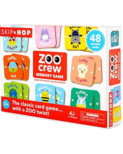 ボードゲーム 英語 アメリカ Skip Hop Toddler Memory Game, Zoo Crew