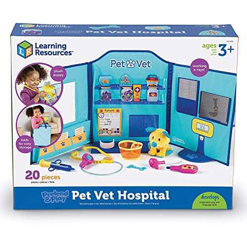 知育玩具 パズル ブロック Learning Resources Pretend & Play Animal Hospital, Childrens Veterinarian