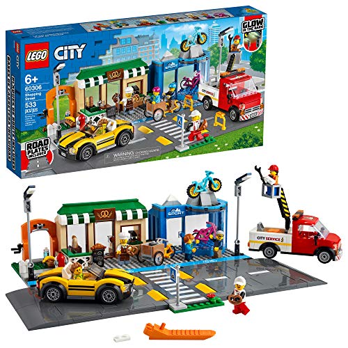 レゴ シティ LEGO City Shopping Street 60306 Building Kit; Cool Building Toy for Kids, New 2021 (533 Piece