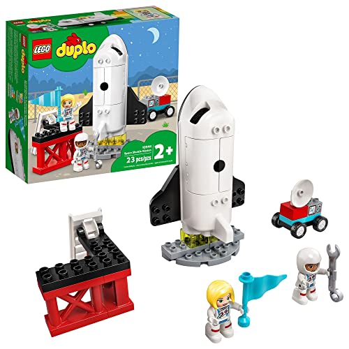 レゴ デュプロ LEGO DUPLO Town Space Shuttle Mission Rocket Toy 10944, Set for Preschool Toddlers Age 2-4