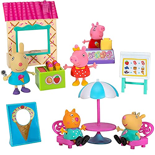 Peppa Pig ペッパピッグ アメリカ直輸入 Peppa Pig & Friends Sweet Day Ice Cream Toy Playset, 13 Pie