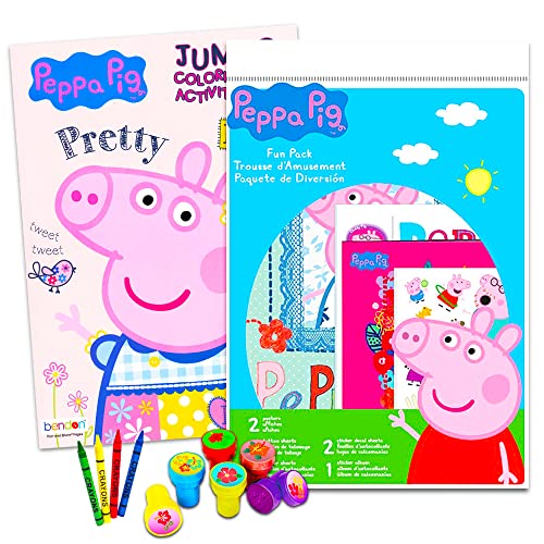 Peppa Pig ペッパピッグ アメリカ直輸入 Peppa Pig Coloring Book Set Stickers and Crayons