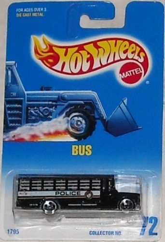 ホットウィール マテル ミニカー Mattel Hot Wheels 1998 1:64 Scale Black Police School bus Die Cas
