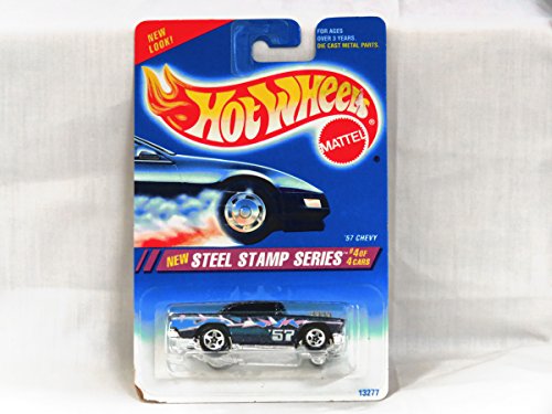 ホットウィール マテル ミニカー Hot Wheels Steel Stamp Series 4/4 '57 Chevy 5sp