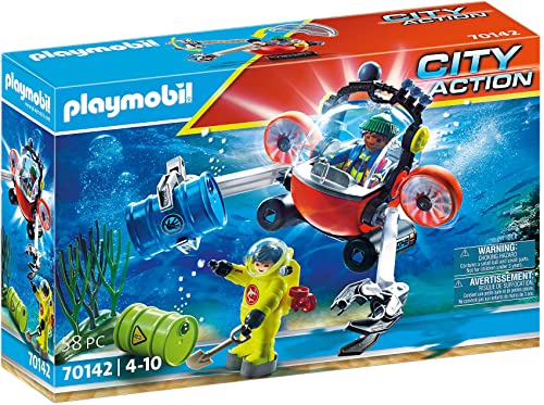 プレイモービル ブロック 組み立て Playmobil Environmental Expedition with Dive Boat