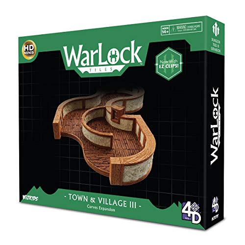 ボードゲーム 英語 アメリカ Warlock Tiles: Town & Village III - Curves RPG Mini Scenery WizKids