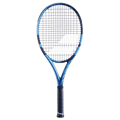テニス ラケット 輸入 Babolat Pure Drive 107 Tennis Racquet - Strung with 16g White Babolat Syn Gut at