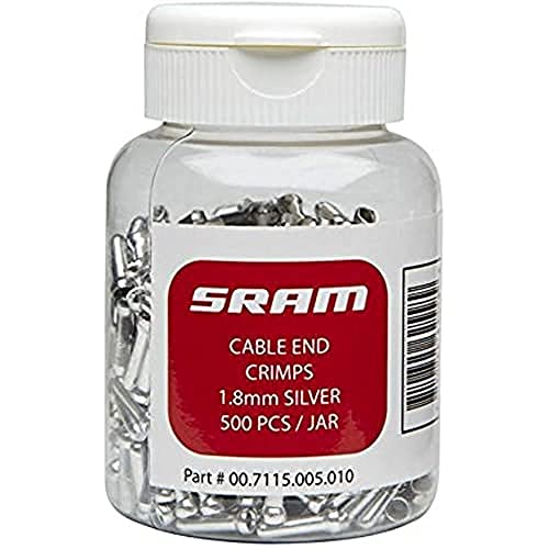 ディレイラーポスト パーツ 自転車 SRAM Cable End Crimps 1.8mm, 500-Count Jar