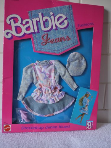 バービー バービー人形 着せ替え Barbie Jeans Fashion - Long Sleeve Top with Frilled Skirt and Hat