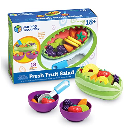 知育玩具 パズル ブロック Learning Resources New Sprouts Fresh Fruit Salad Set - 18 Pieces, Ages 18+