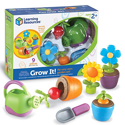 知育玩具 パズル ブロック Learning Resources New Sprouts Grow It! Toddler Gardening Set - 9 Pieces,
