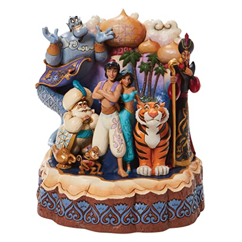 エネスコ Enesco 置物 インテリア Enesco Disney Traditions by Jim Shore Aladdin Characters Carved by