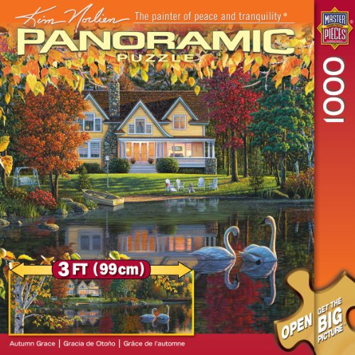 ジグソーパズル 海外製 アメリカ Master Pieces Autumn Grace Panoramic Jigsaw Puzzle