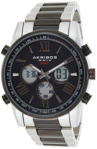 腕時計 アクリボスXXIV メンズ Akribos Multifunction High Tech Smartwatch - Analog-Digital Display Wa
