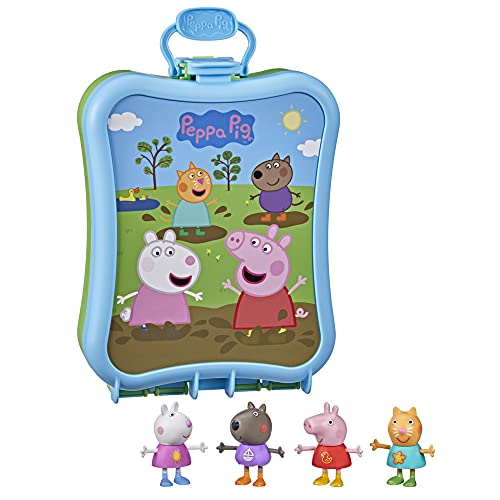 Peppa Pig ペッパピッグ アメリカ直輸入 Peppa Pig Toys Peppa's Carry-Along Friends Toy Set, 4 Figur