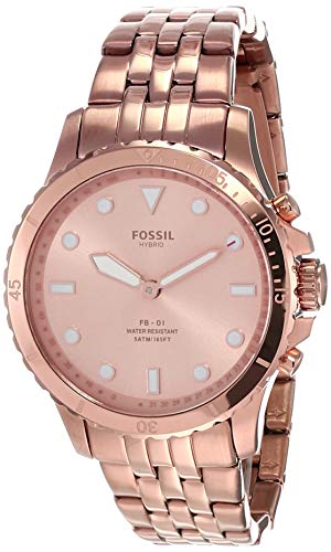 腕時計 フォッシル レディース Fossil Women's FB-01 Stainless Steel Hybrid Smartwatch, Color: Rose