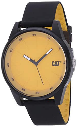 腕時計 キャタピラー メンズ CATWATCHES Cat Insignia Black/Yellow Men Watch, 42 mm case, Black Abs c