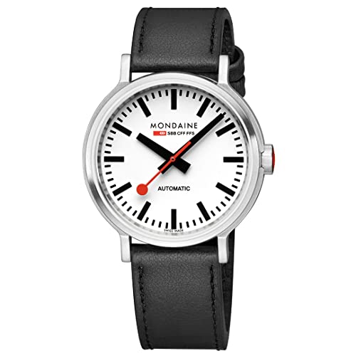 腕時計 モンディーン 北欧 Original Automatic, 41mm, black leather automatic watch Genuine Leather