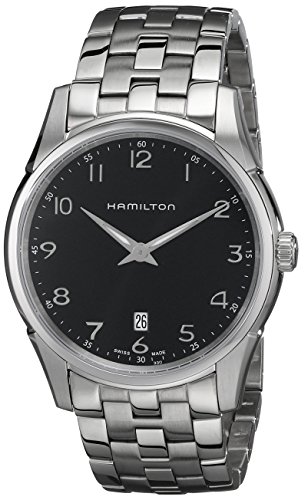 腕時計 ハミルトン メンズ Hamilton Men's HML-H38511133 Jazzmaster Thinline Black Dial Watch