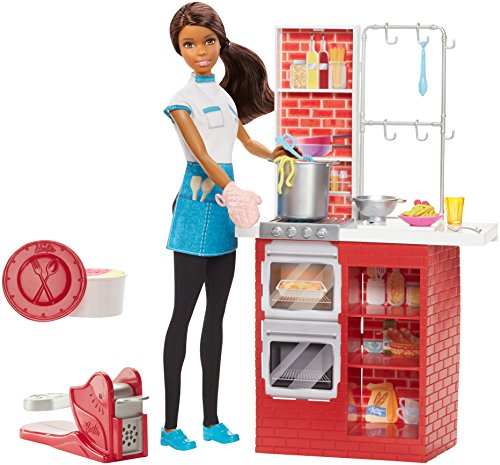 バービー バービー人形 バービーキャリア Barbie Spaghetti Chef African-American Doll & Playset