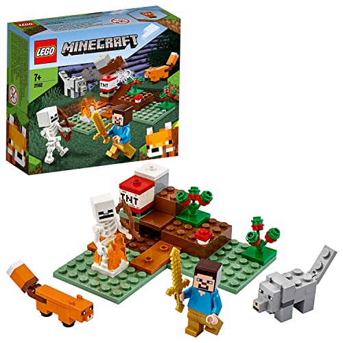 レゴ マインクラフト LEGO 21162 Minecraft The Taiga Adventure Building Set with Steve, Wolf and Fox Fi