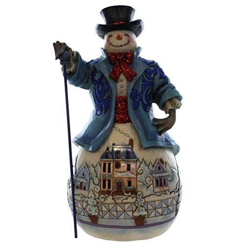 エネスコ Enesco 置物 インテリア Enesco Jim Shore Heartwood Creek Winter Wonderland Snowman Figurine