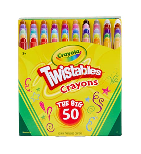 クレヨラ アメリカ 海外輸入 Crayola Mini Twistables Crayons (50ct), Kids Art Supplies, Easter Baske