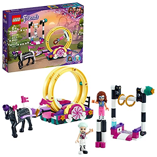 レゴ LEGO Friends Magical Acrobatics 41686 Building Kit; Carnival Pretend Play Toy for Kids Who Love Gymnast