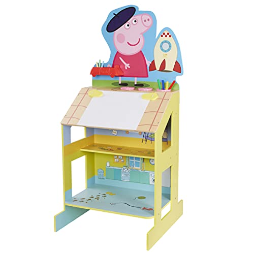 Peppa Pig ペッパピッグ アメリカ直輸入 Peppa Pig Wooden Play Easel, 3 Areas for Play and Creative