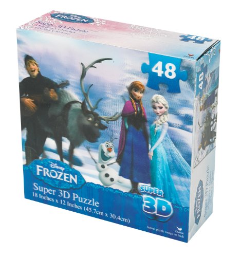 アナと雪の女王 アナ雪 ディズニープリンセス Disney Frozen Super 3D Puzzle (48-Piece) Styles