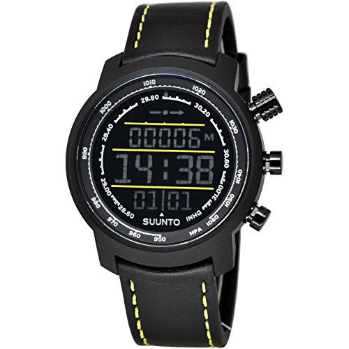 腕時計 スント アウトドア Suunto Elementum Terra Black/Yellow Leather Digital Display Quartz Watch,