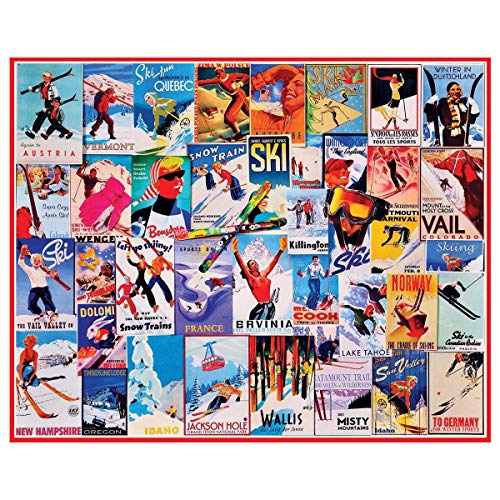 ジグソーパズル 海外製 アメリカ White Mountain Puzzles Ski Posters - 1000 Piece Jigsaw Puzzle