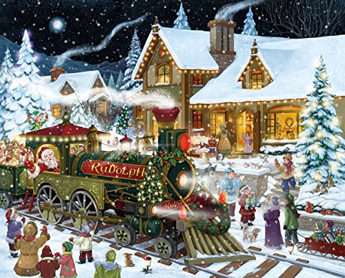 ジグソーパズル 海外製 アメリカ Vermont Christmas Company Santa's Express Christmas Jigsaw Puzzle