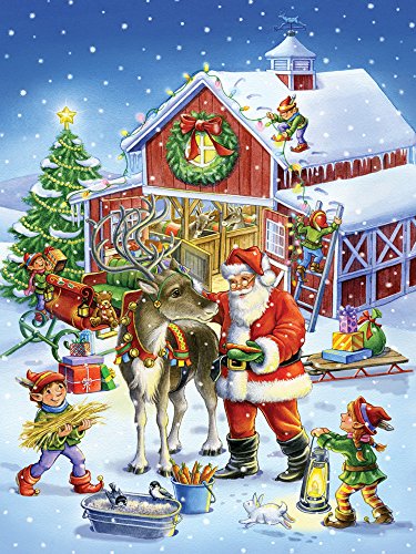 ジグソーパズル 海外製 アメリカ Vermont Christmas Company Ready Reindeer Jigsaw Puzzle 550 Piece