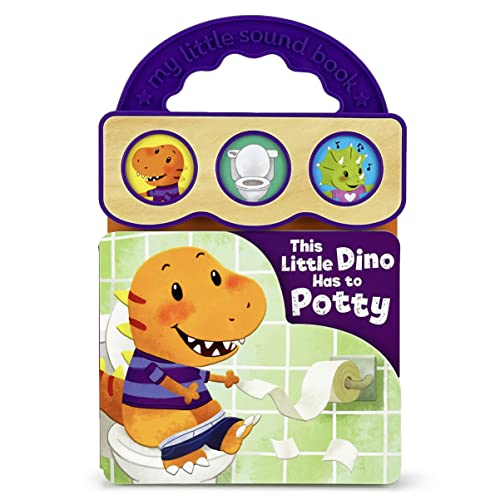 海外製絵本 知育 英語 This Little Dino Has to Potty: Children's Toilet Training Sound Book for Dinosau