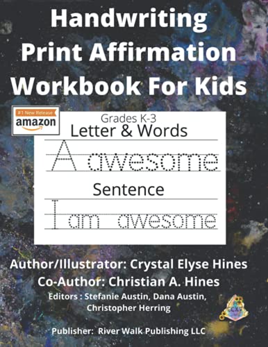 海外製絵本 知育 英語 Handwriting Print Affirmation Workbook For Kids