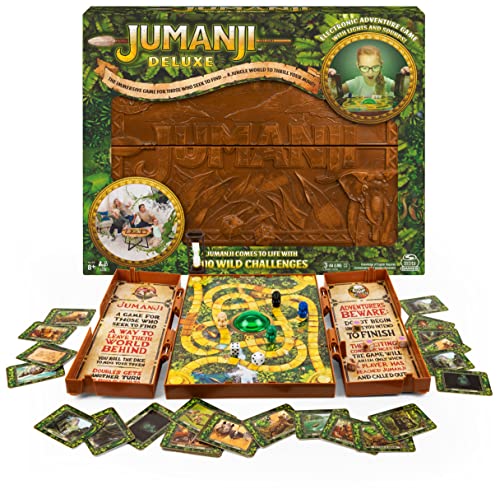 ボードゲーム 英語 アメリカ Spin Master Games Jumanji Deluxe Game, Immersive Electronic Version of