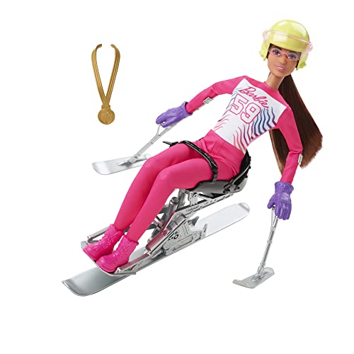 バービー バービー人形 Barbie Winter Sports para Alpine Skier Brunette Doll (12 in) with Shirt, Pants