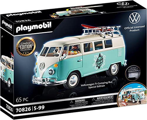 プレイモービル ブロック 組み立て Playmobil Volkswagen T1 Camping Bus - Special Edition