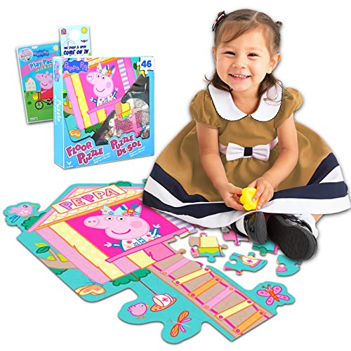 Peppa Pig ペッパピッグ アメリカ直輸入 Peppa Pig Floor Puzzle Set ~ Bundle with Peppa Pig Floor Pu