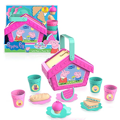 Peppa Pig ペッパピッグ アメリカ直輸入 Just Play Peppa Pig Let's Have a Picnic Set, Travel Toy wit