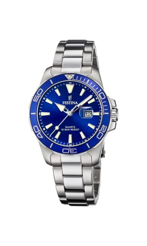 腕時計 フェスティナ フェスティーナ Festina Dress Watch F20503/3, Blue, Mittel, Bracelet
