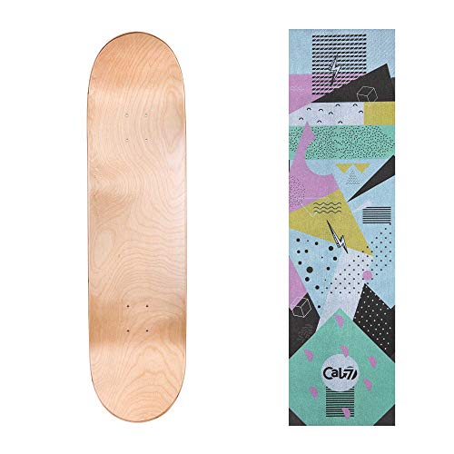 デッキ スケボー スケートボード Cal 7 Natural Skateboard Deck with Graphic Grip Tape 7.75, 8, 8