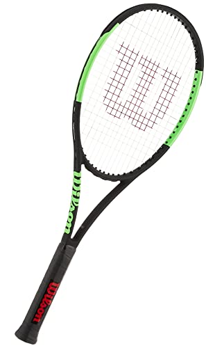 テニス ラケット 輸入 WILSON Blade 98 V6 Adult Performance Tennis Racket - Grip Size 2-4 1/4, Black/G